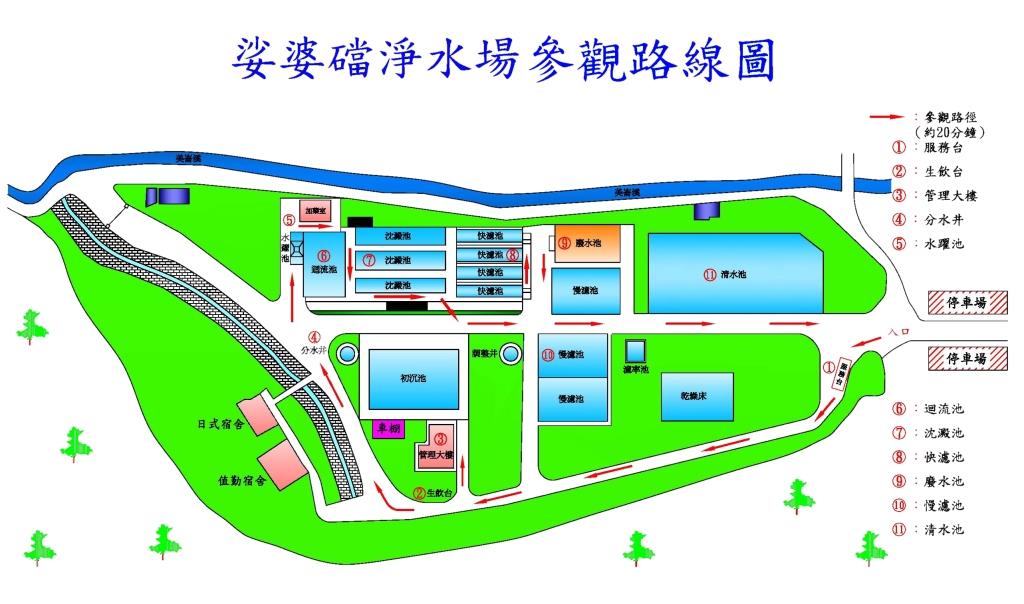 砂婆礑參觀路線圖