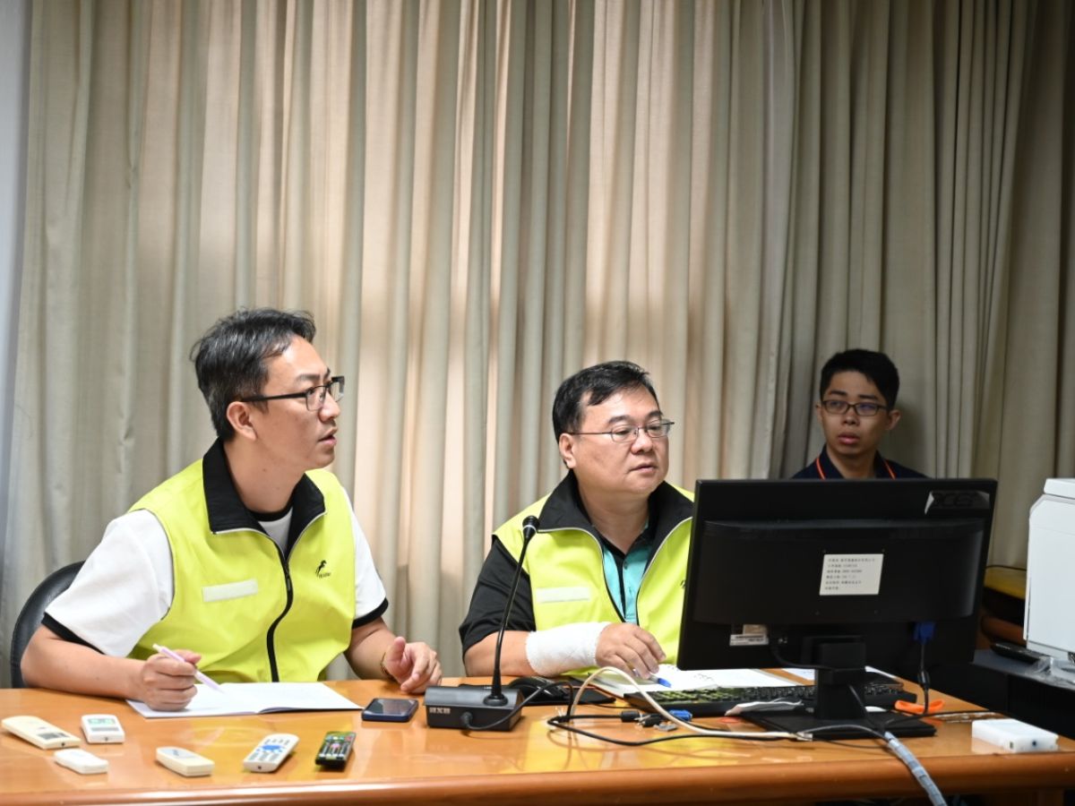 供水處報告颱風影響程度及處理情況