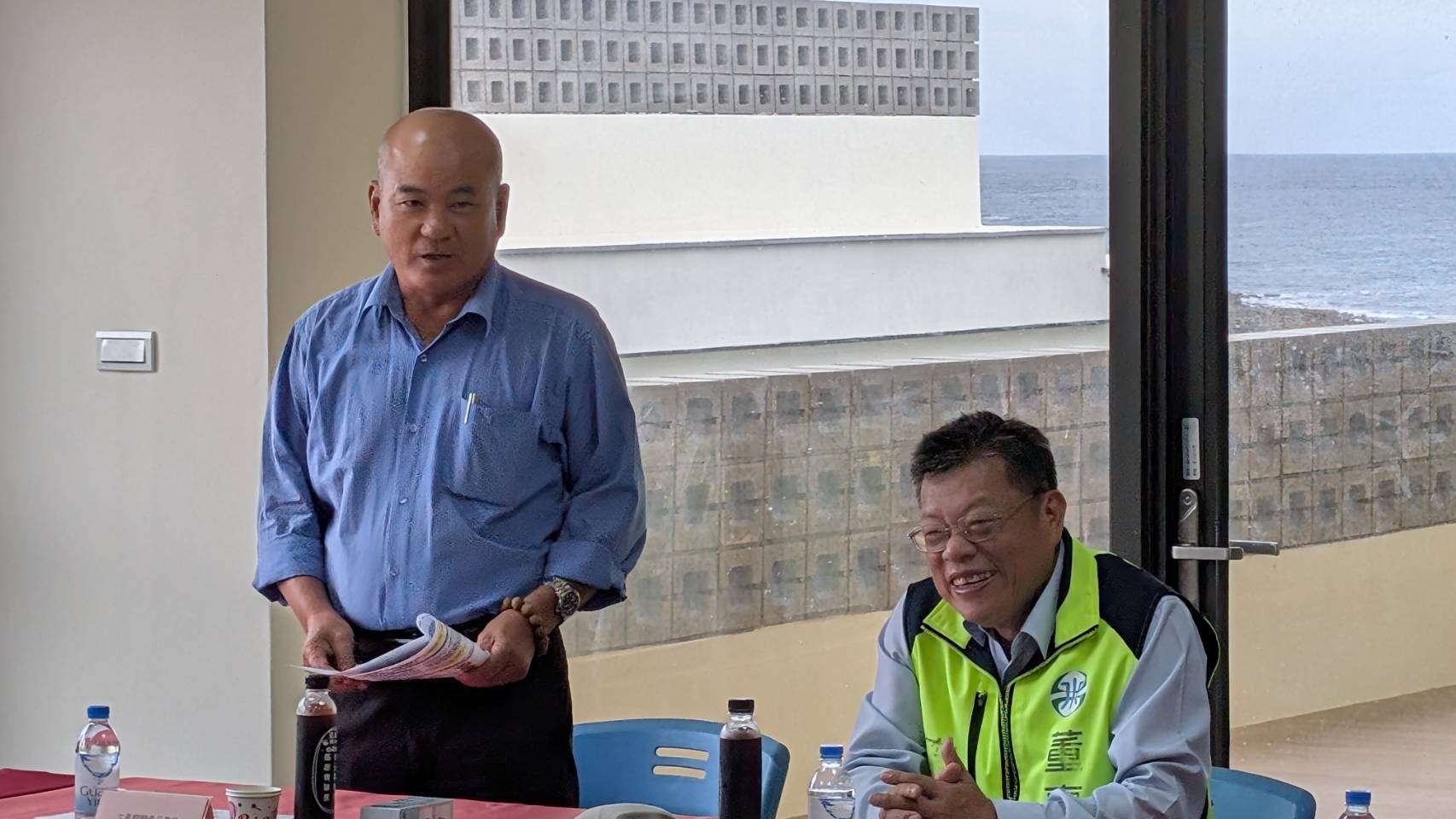 七美鄉長呂啟俊致詞