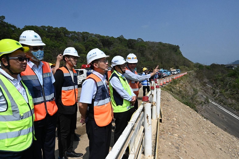 董事長視察鯉魚潭場第二送水管工程-施工現場