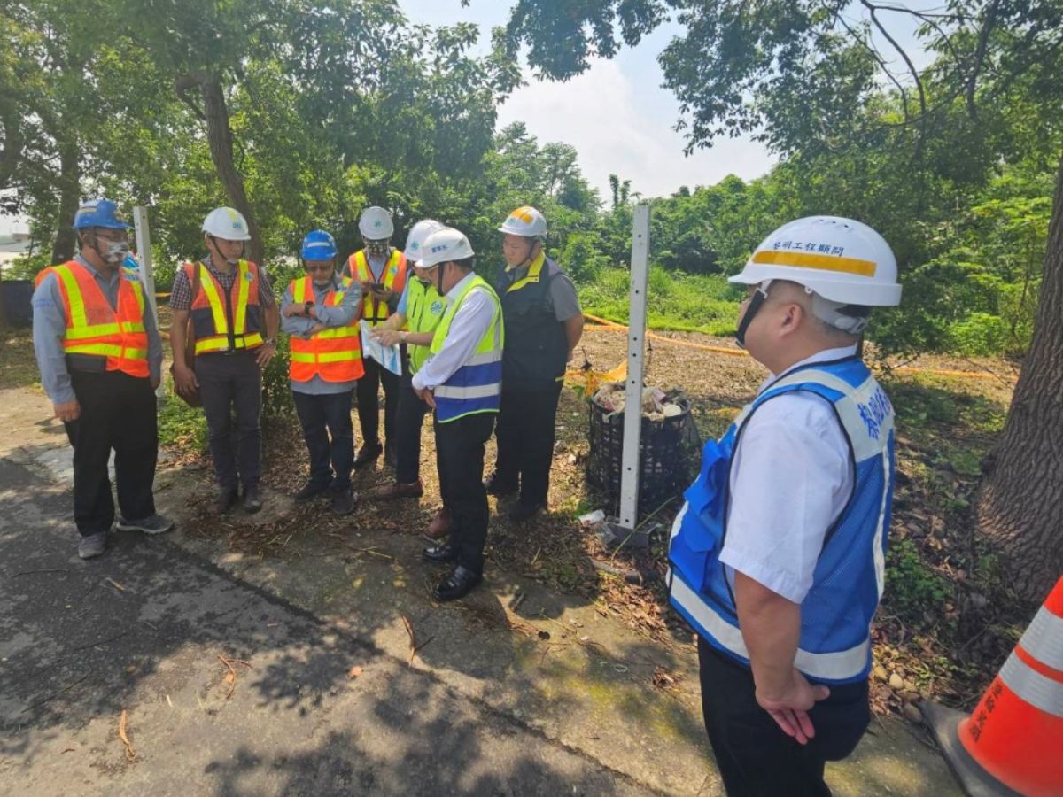 董事長視察「竹科四期-竹南基地送水管線工程」施工現場