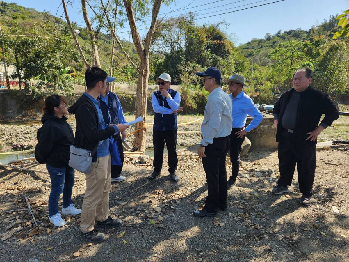 董事長現勘新杉林淨水場規劃用地