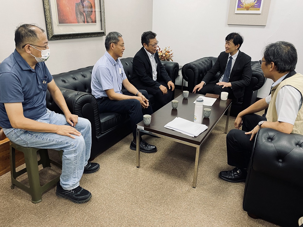 處長陪同董事長拜會台南市政府葉澤山副市長