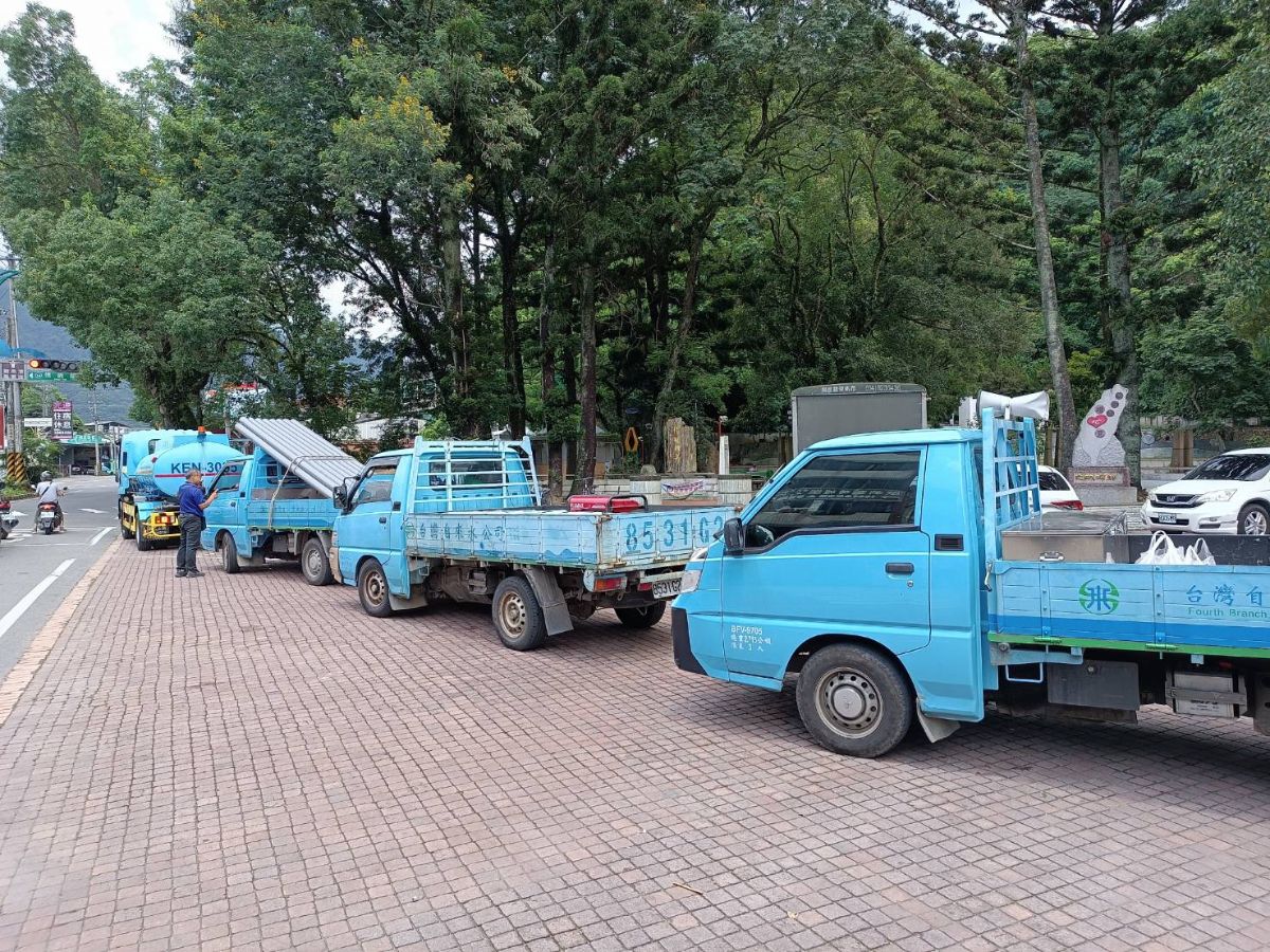 送水車及工程搶修車進駐