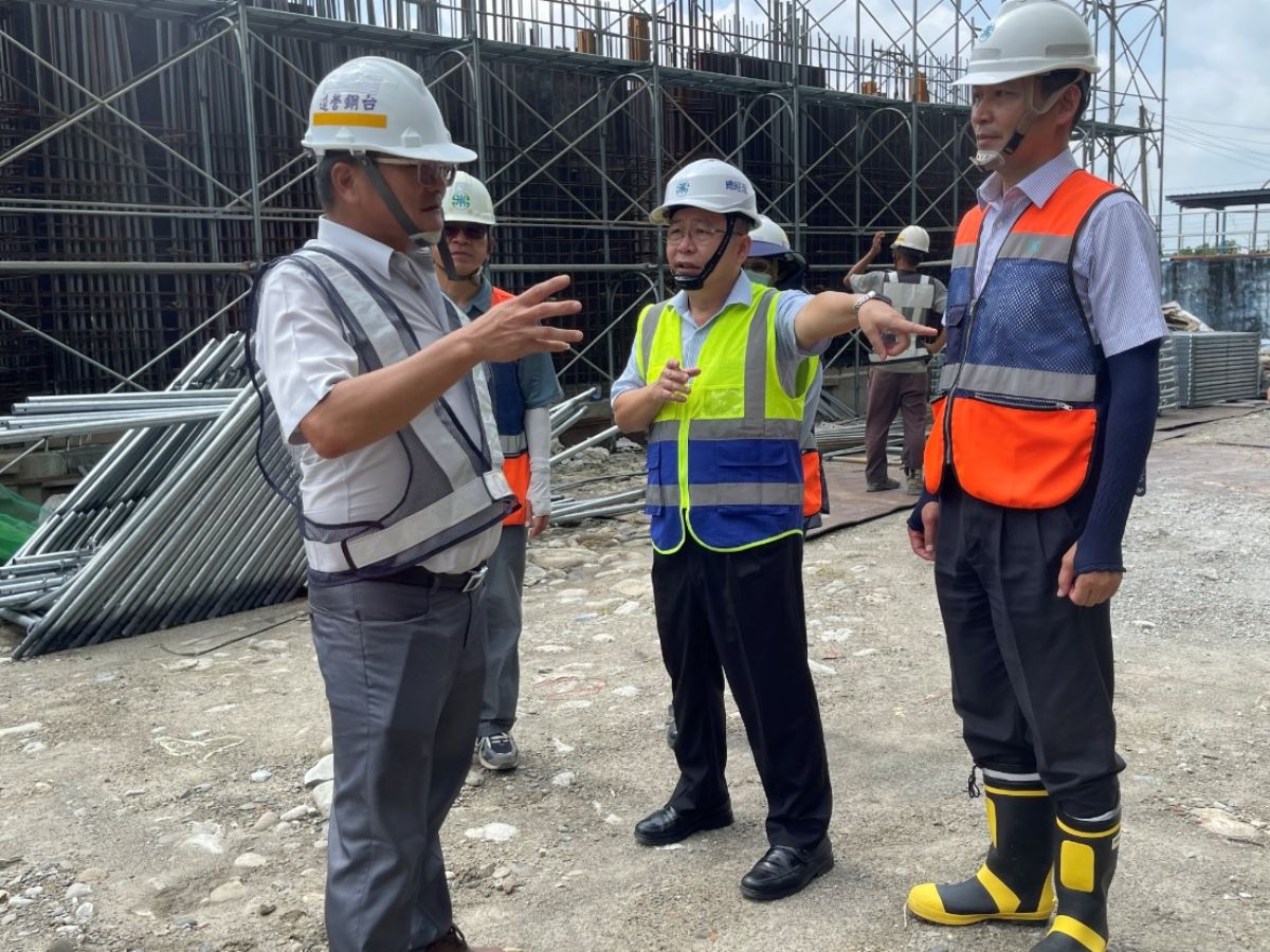 總經理指示工程應如期如質完成並注意施工安全