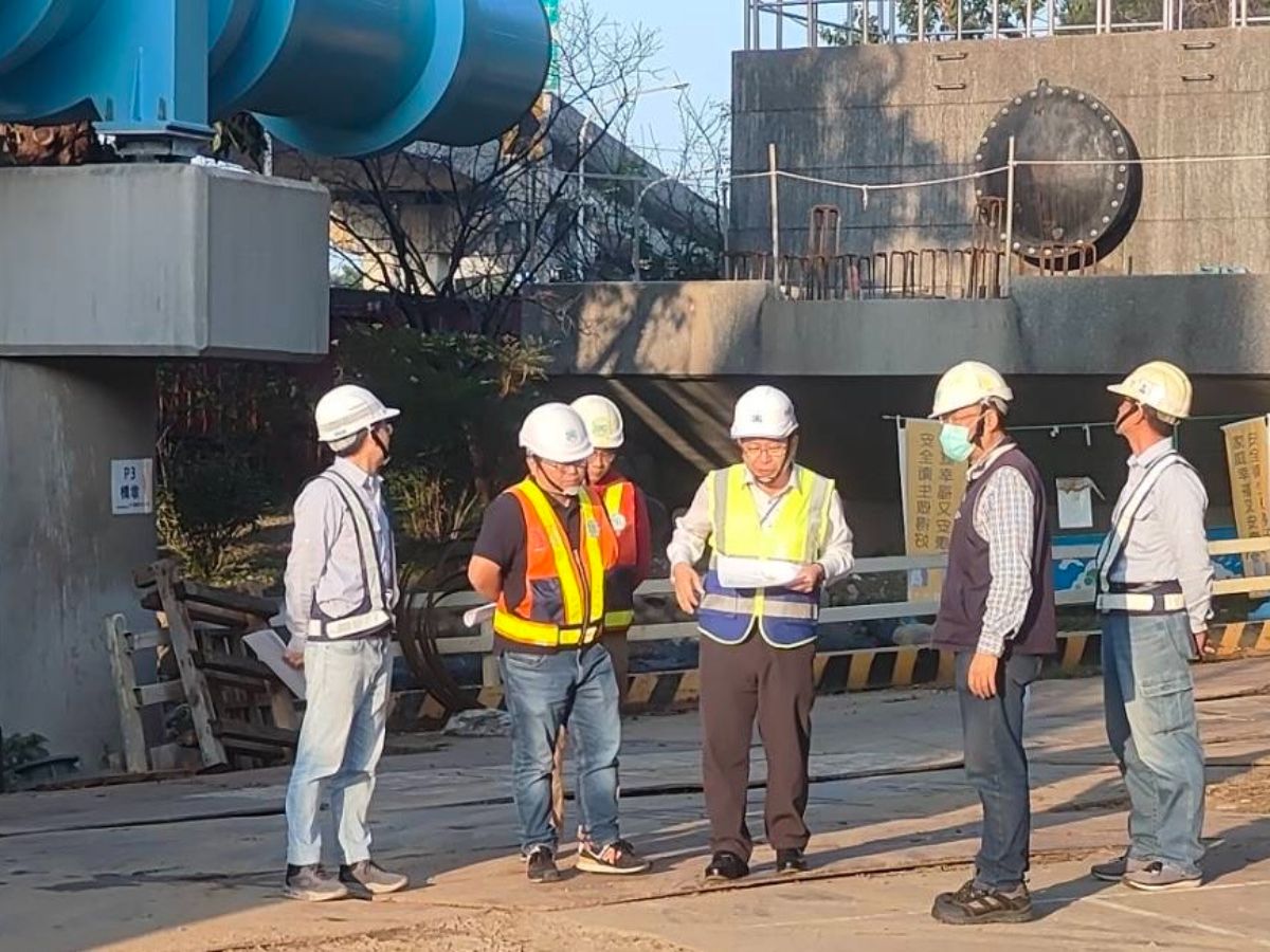 總經理視察三峽橫溪佳興水管橋工程
