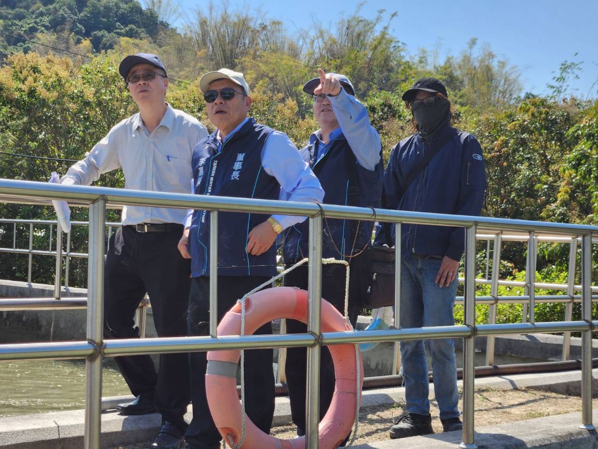 董事長視察七區杉林區供水改善方案及辦理情形