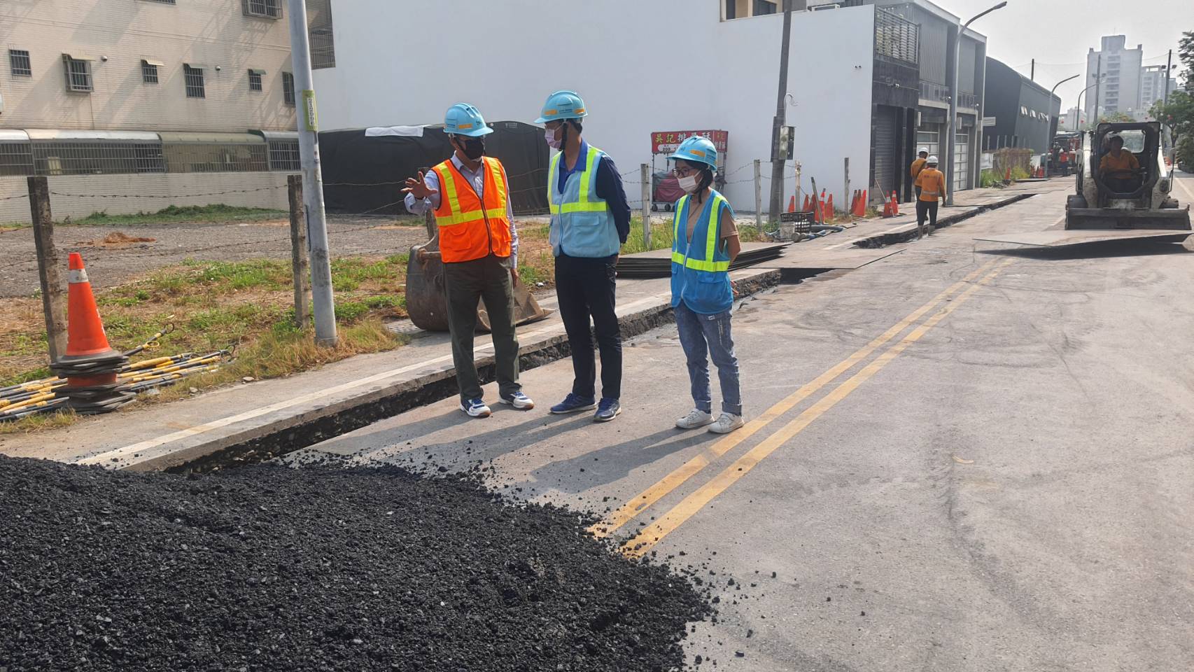 處長督導北區北成路及文成三街工程
