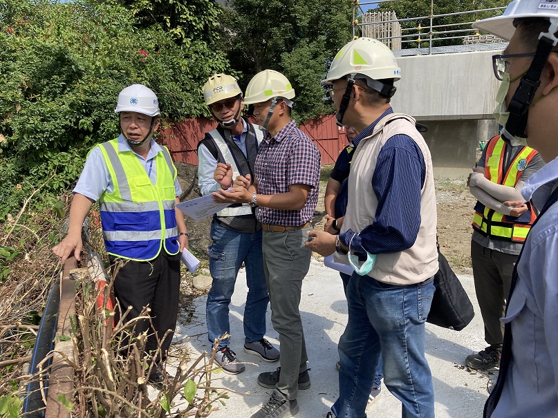 北工處向總經理報告施工進度