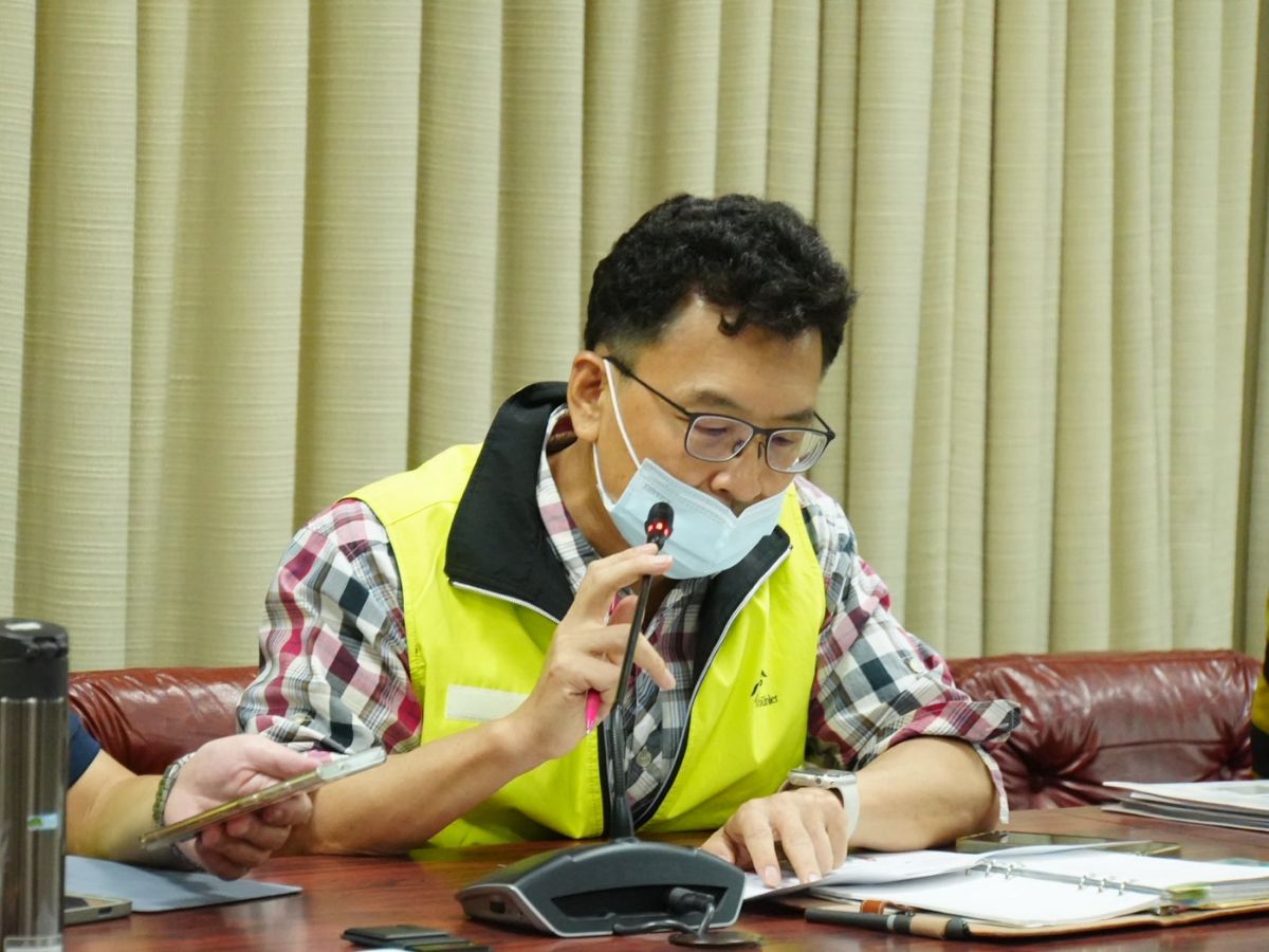 供水處簡報颱風最新動態及應變措施