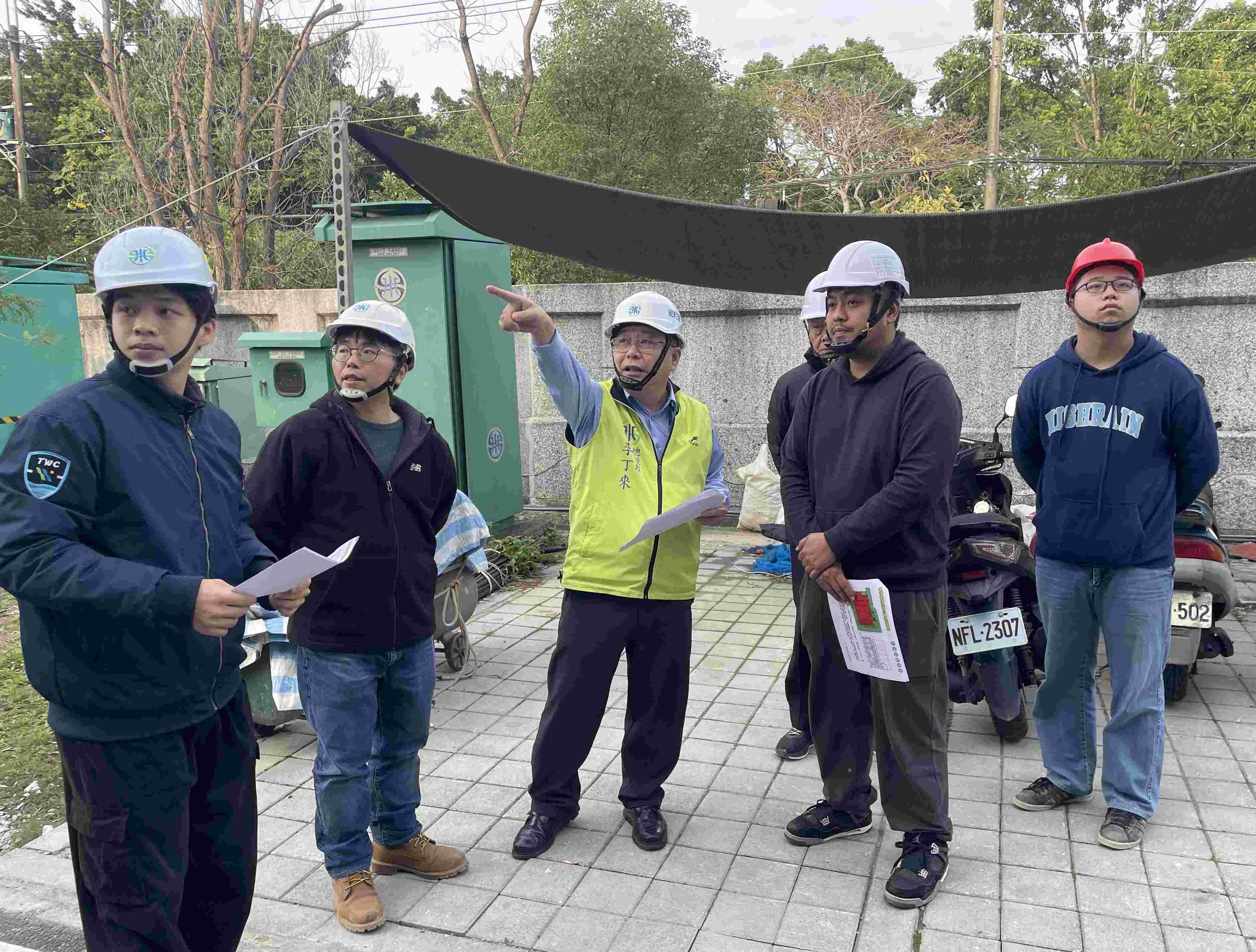 總經理視察「樹林服務所辦公廳新建工程」進度