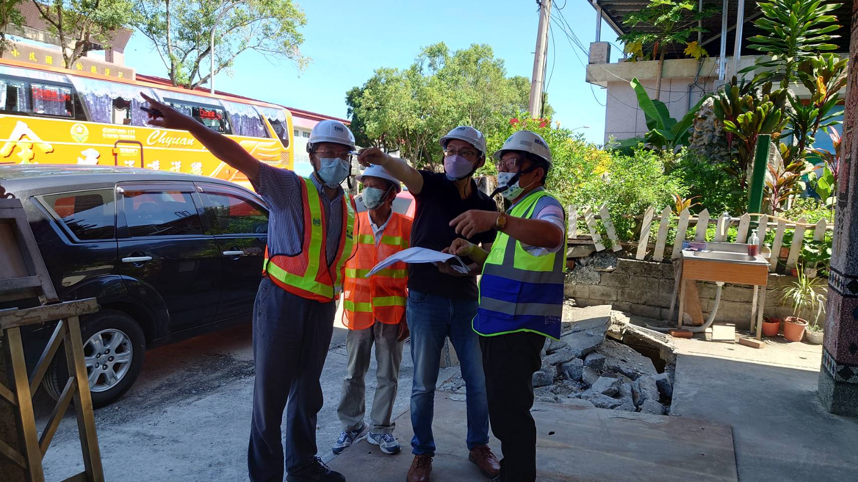 總經理視察富里及松浦地區管線修復情形