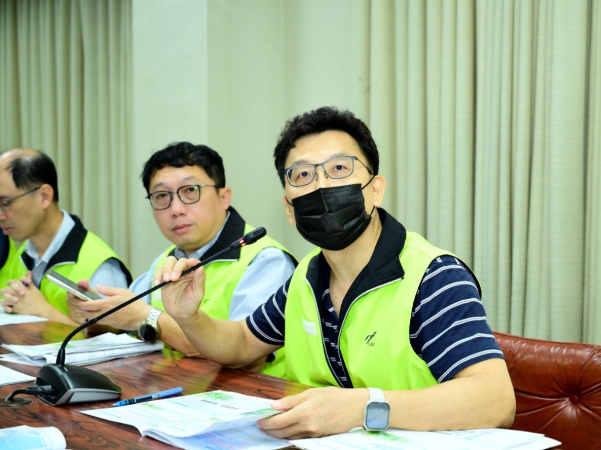 供水處簡報颱風最新動態緊急應變措施