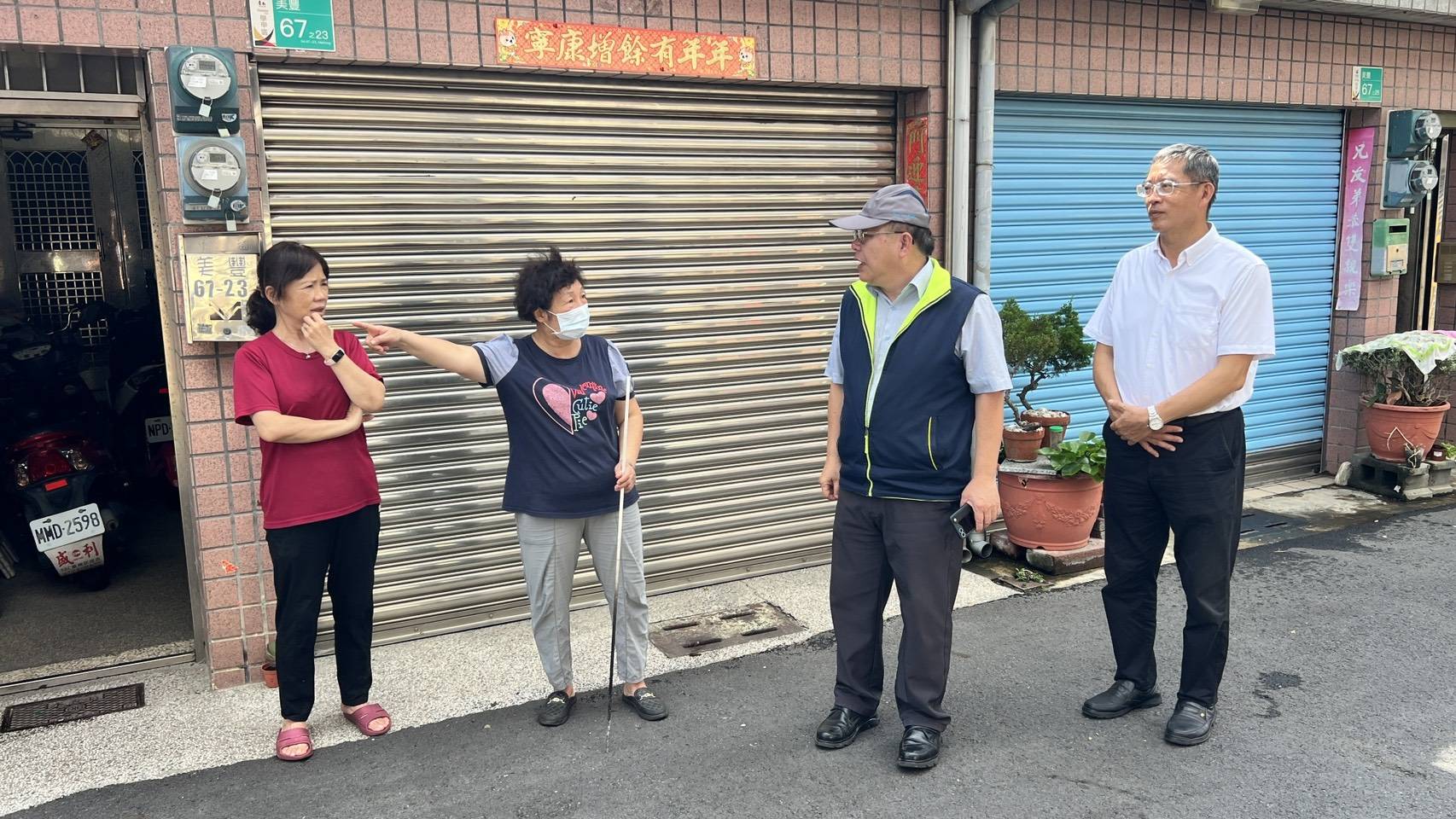 總經理關心學甲區(美豐新城社區)民眾用水情形
