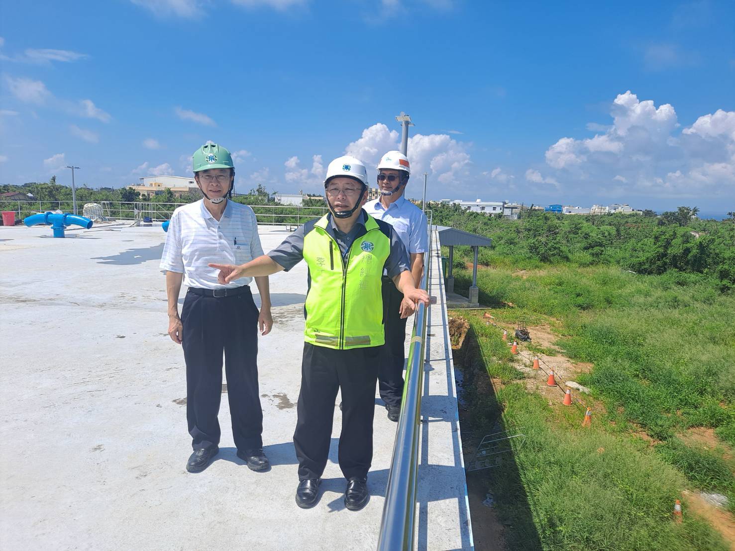 總經理視察琉球5000M3配水池工程