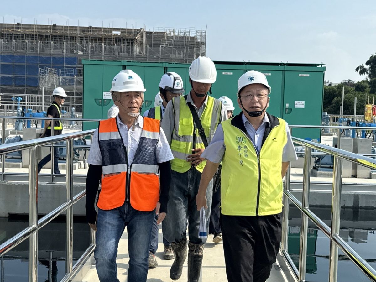 總經理視察視察中區工程處「鳥嘴潭淨水場新建統包工程（續）」115年底整場出水執行情形