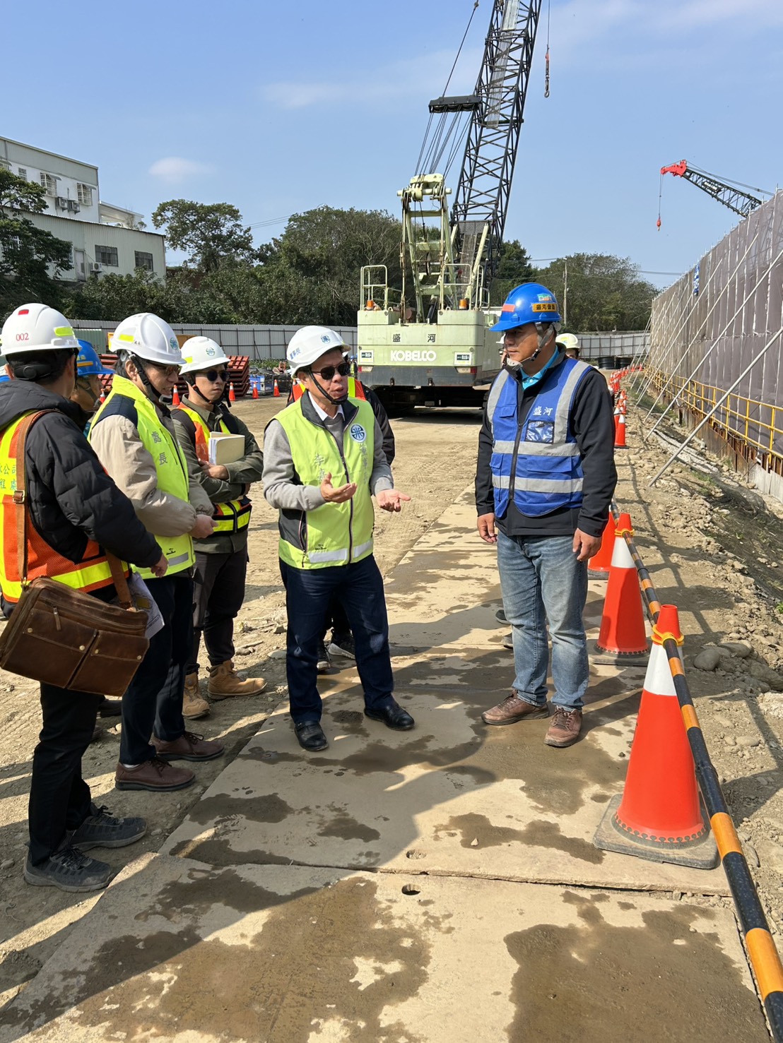 董事長視察施工現場（ㄧ）