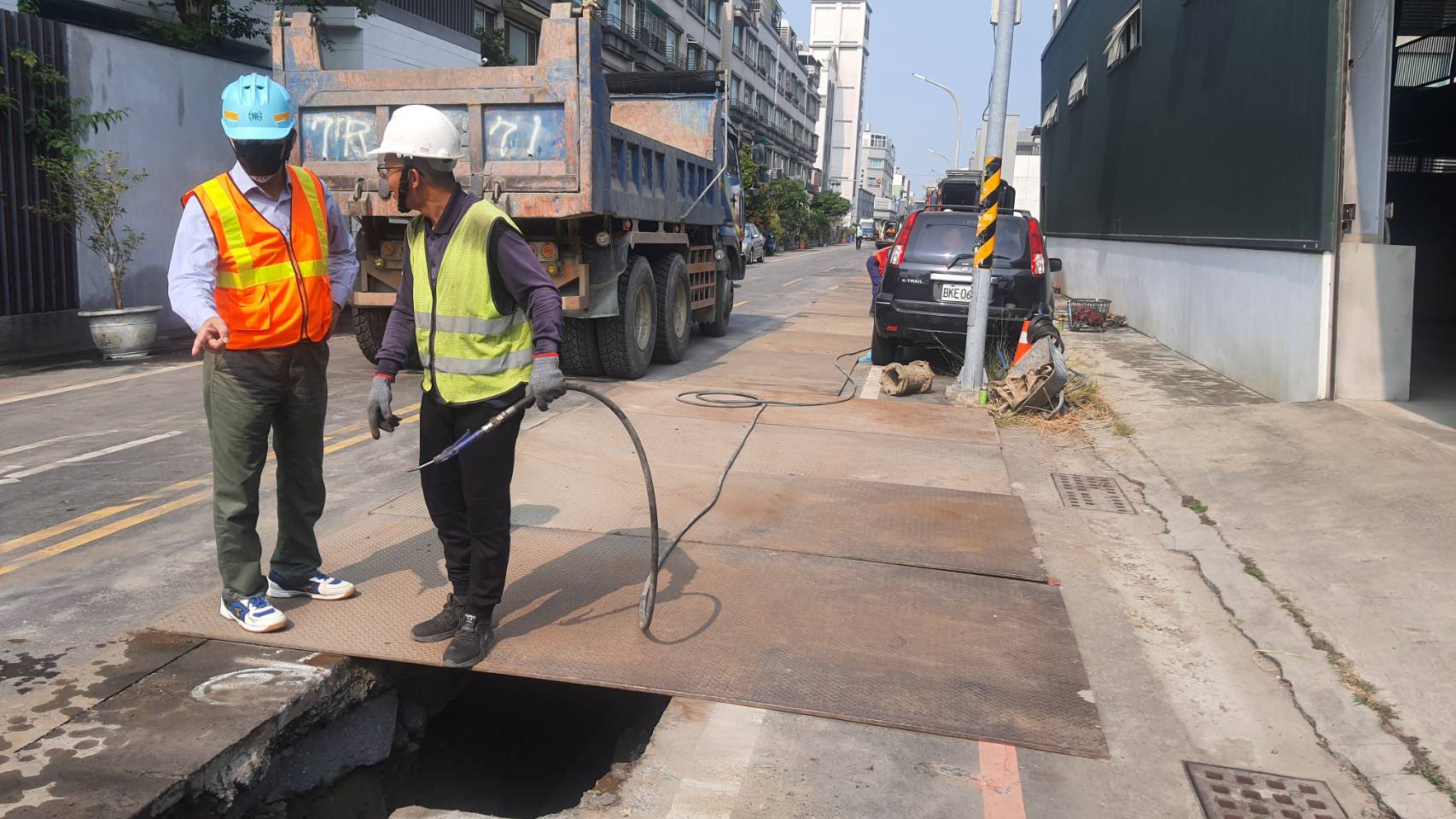 處長督導北區北成路及文成三街工程