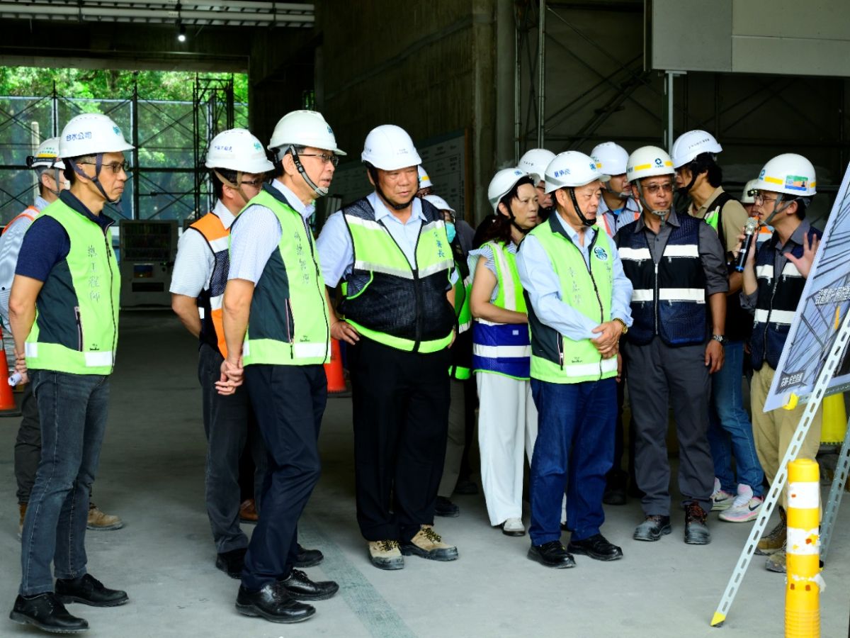 董事長視察「台灣自來水股份有限公司辦公園區興建工程」進度