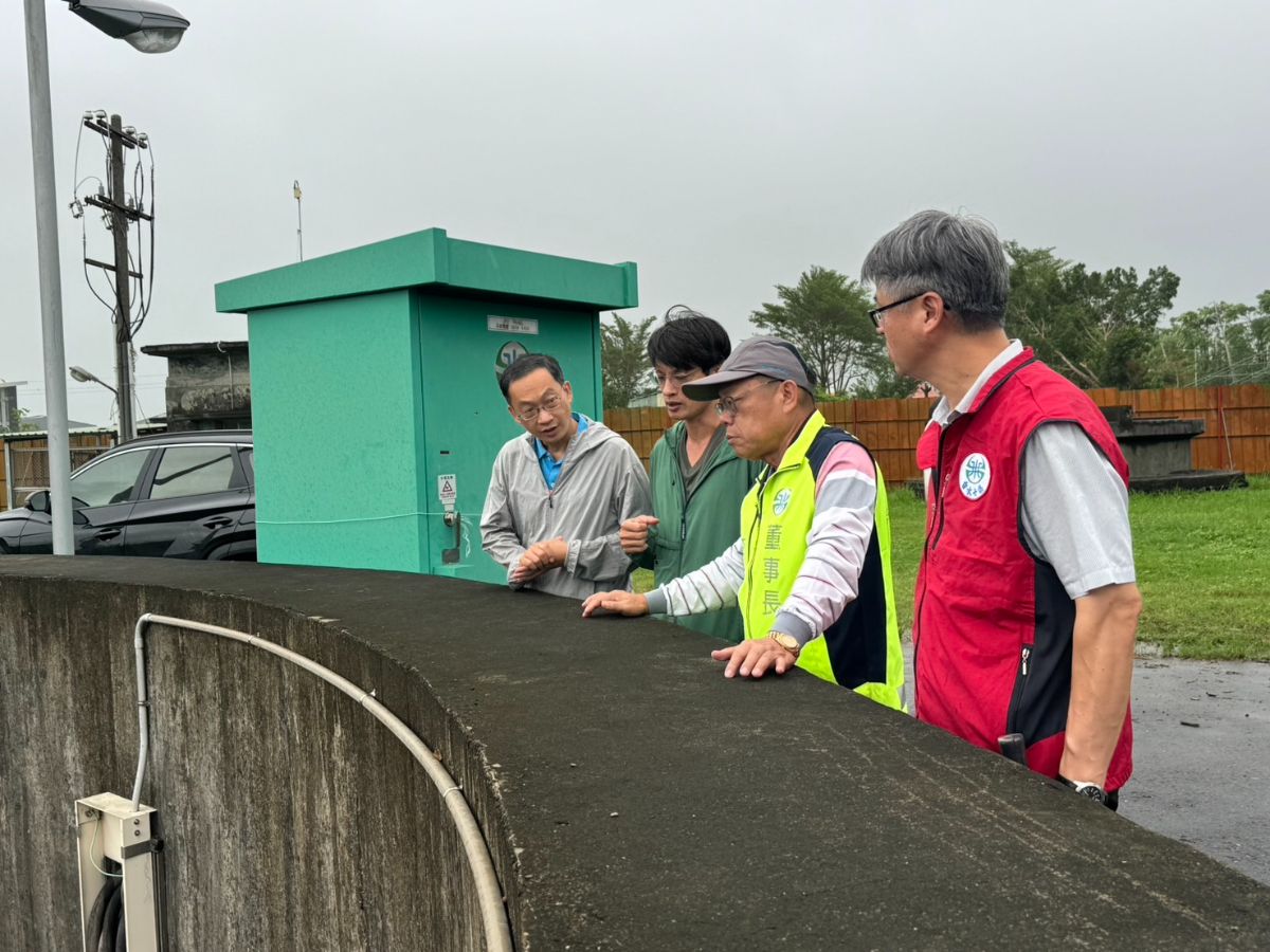 拷潭給水廠翁公園淨水場視察伏流水供水情形
