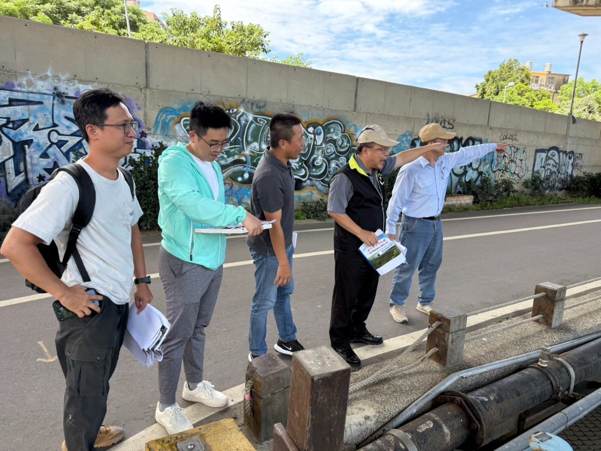 總經理視察新竹海水淡化廠輸水管線及受水池統包工程