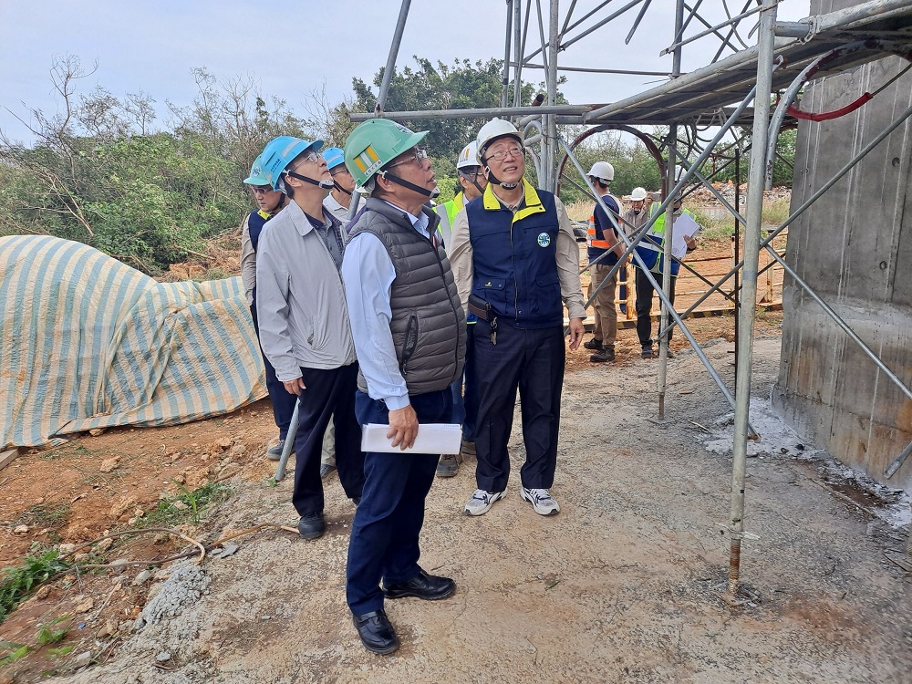 董事長指示工程應注意施工安全