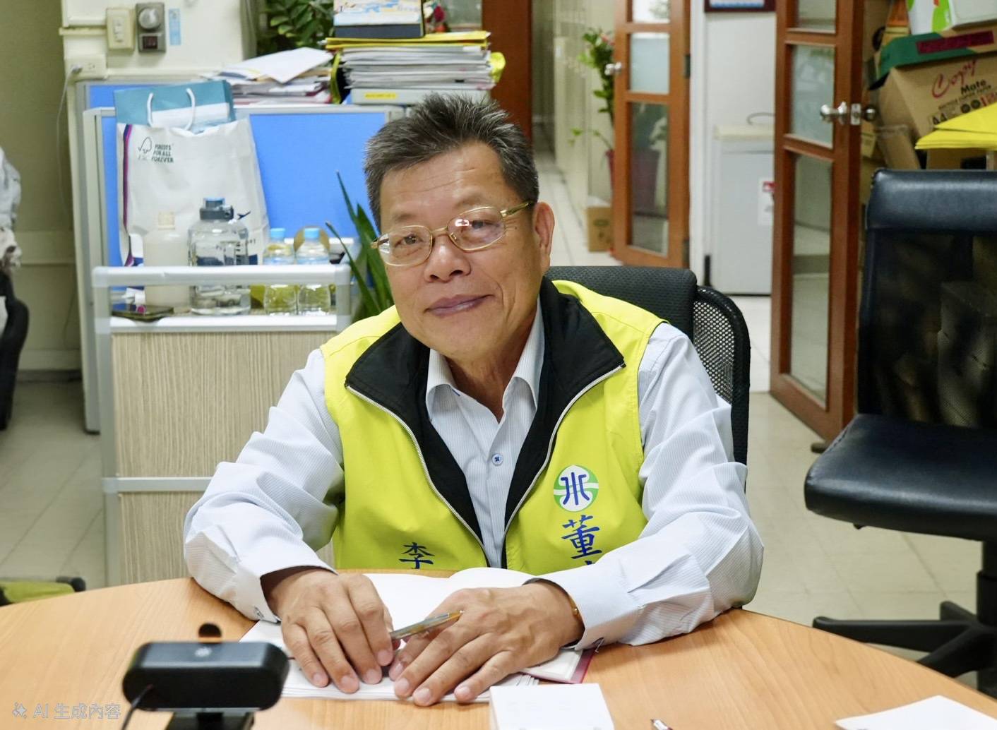 董事長視察應變小組並聽取各區(視訊)簡報