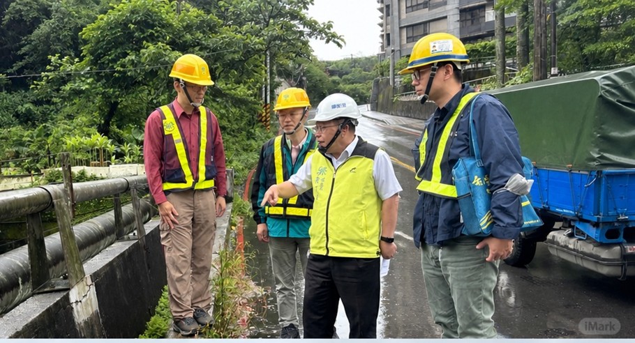 總經理視察基隆市安樂區麥金路1000mm管線改善