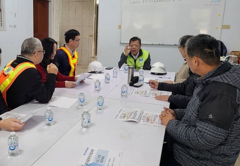 董事長聽取「金面淨水場處理設施改善工程」施工進度報告