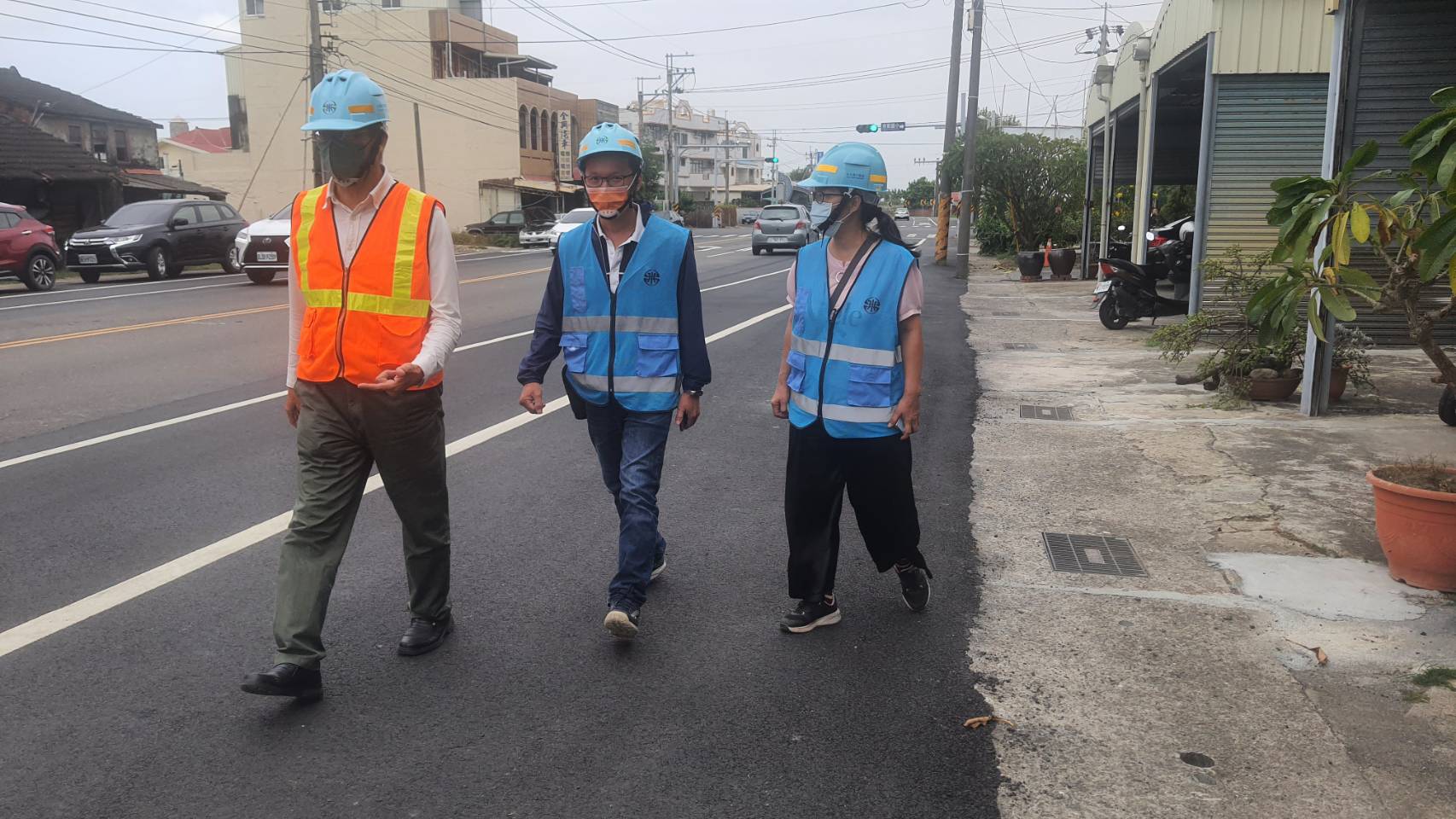 處長至西港173線將軍馬沙溝忠興等汰換管線工程工地現勘