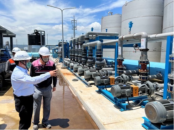 總經理視察「嘉興淨水場應急統包工程」試運轉情形