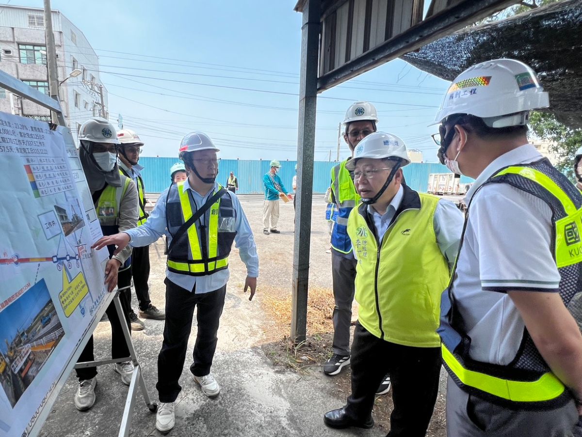 總經理視察「東港溪至鳳山水庫新園段導水管工程(二)-1」並勉勵同仁辛勞