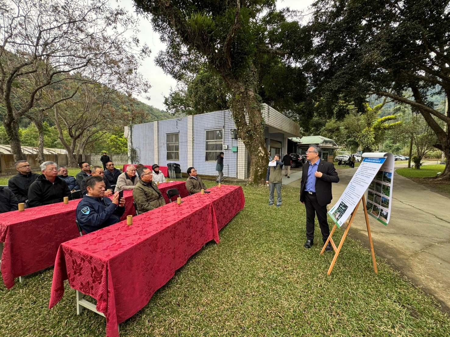 林試所曾所長說明園區植栽優化成果