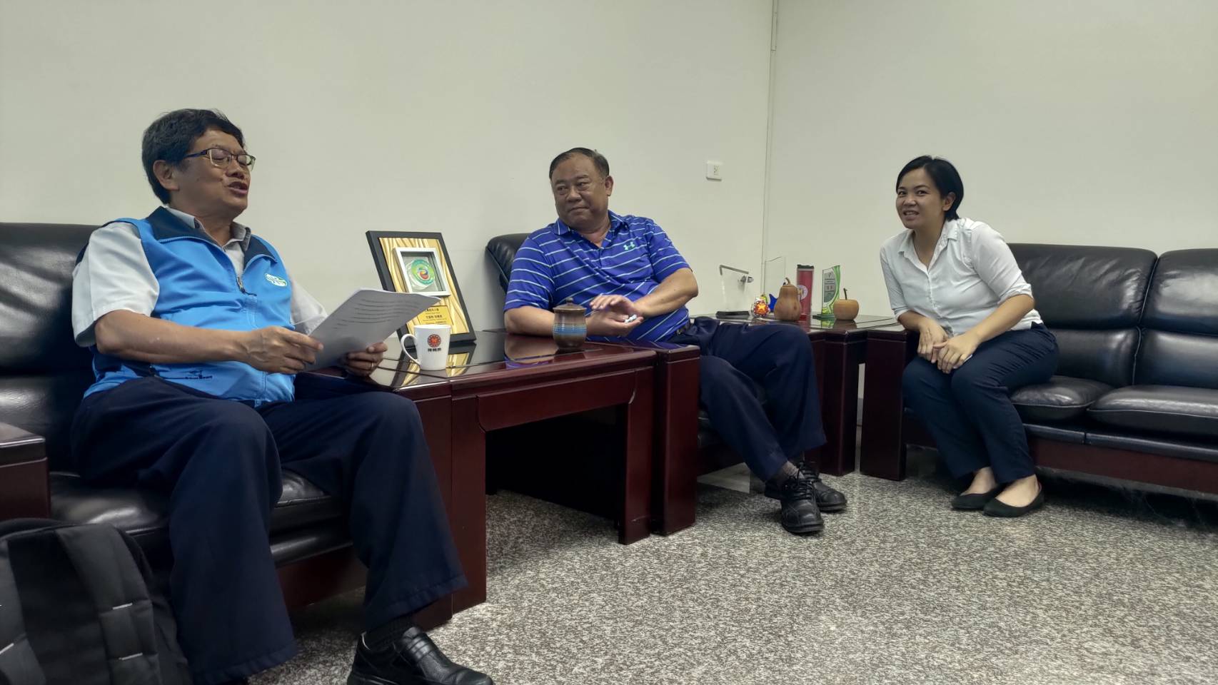 處長拜訪瑞穗鄉陳鄉長,進行意見交流