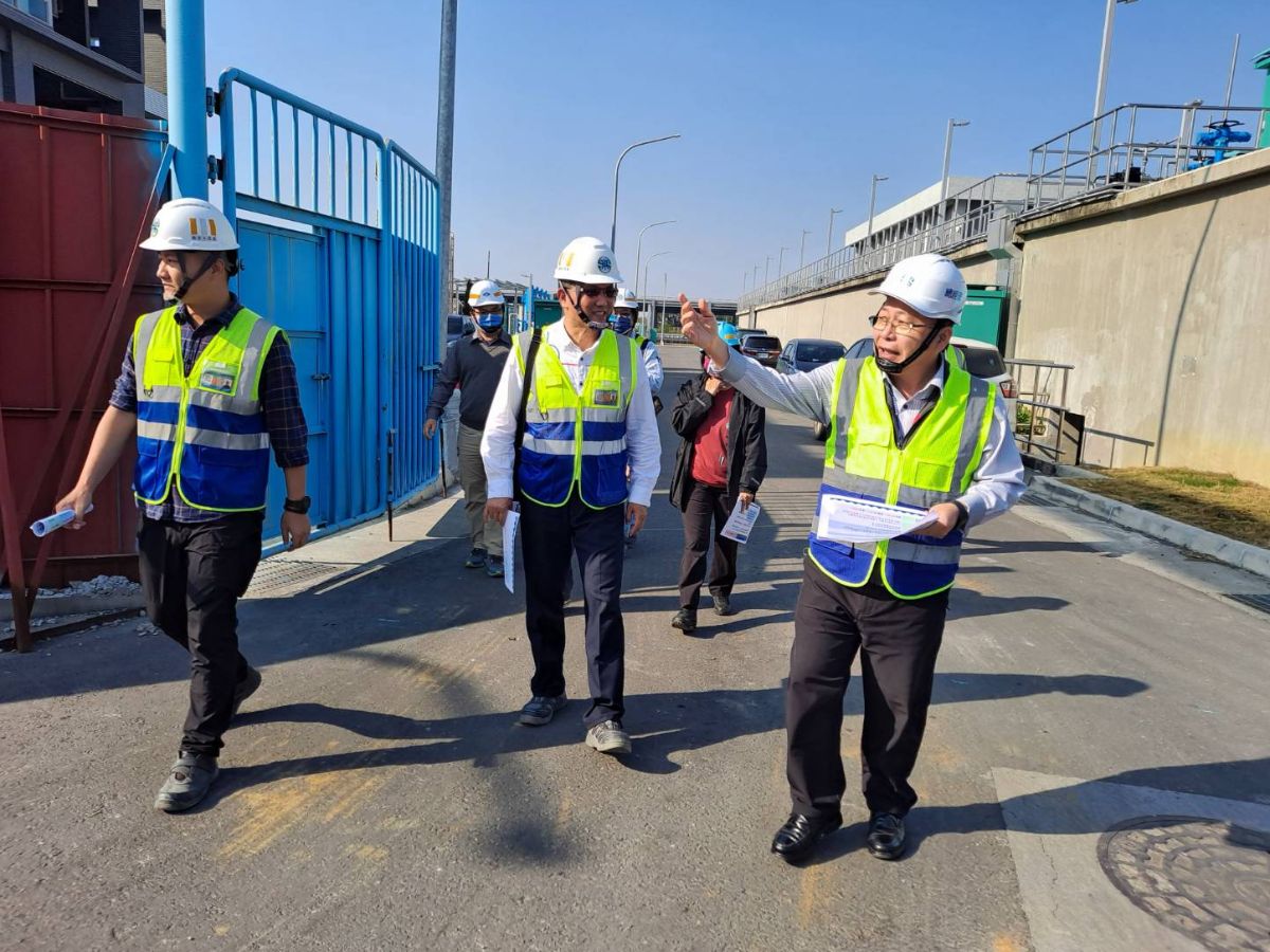 總經理視察曾文淨水場擴建第二期工程