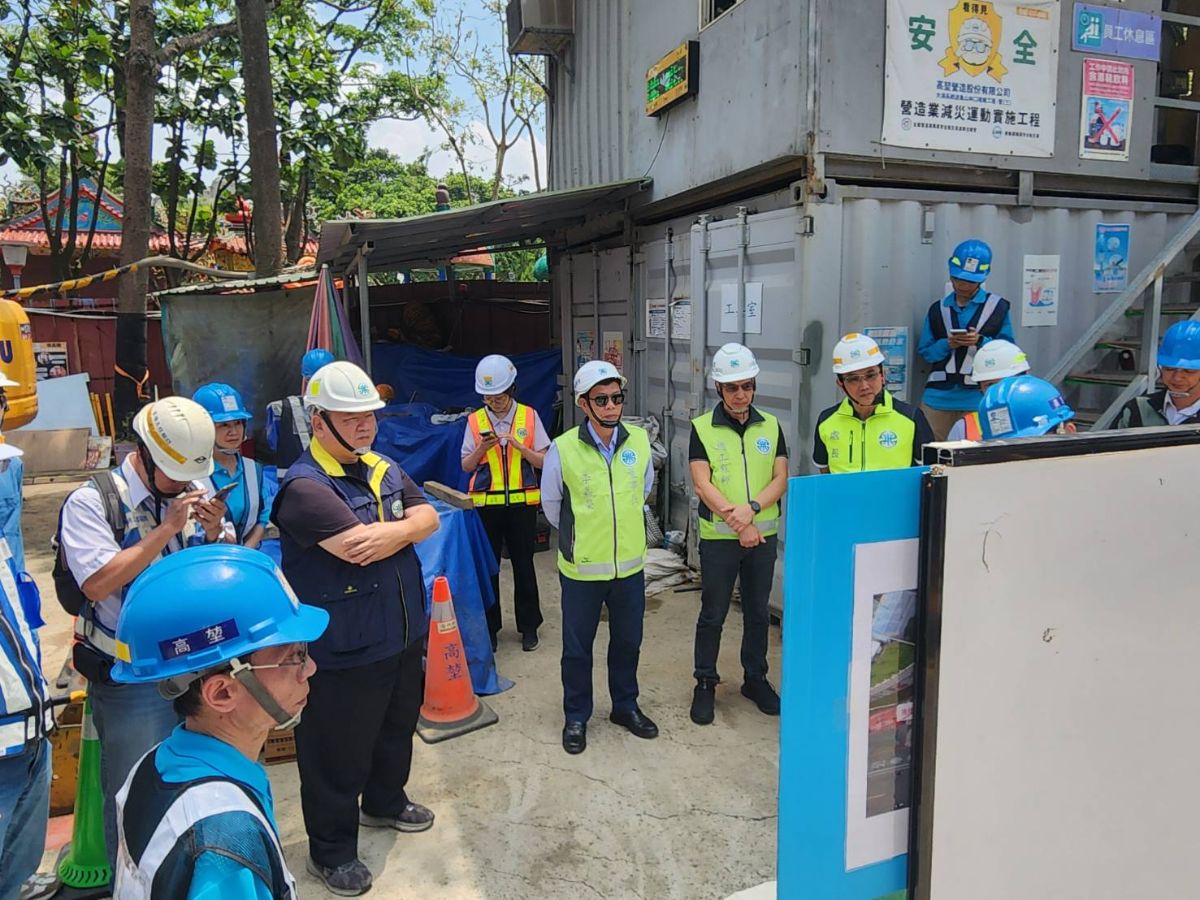 董事長視察「大湳系統送龜山林口複線工程-管(三)」施工情形