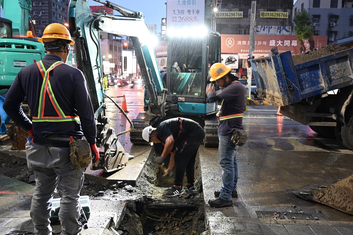 施工現場(文心路四段)