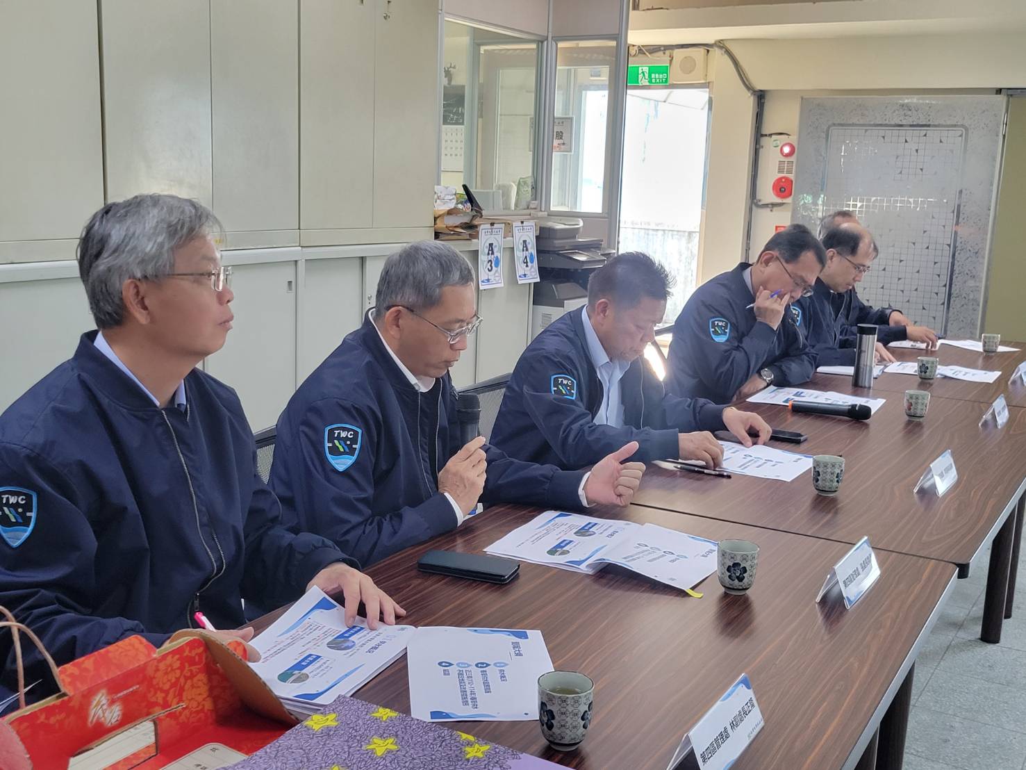 董事長聽取台中給水廠春節供水整備情形