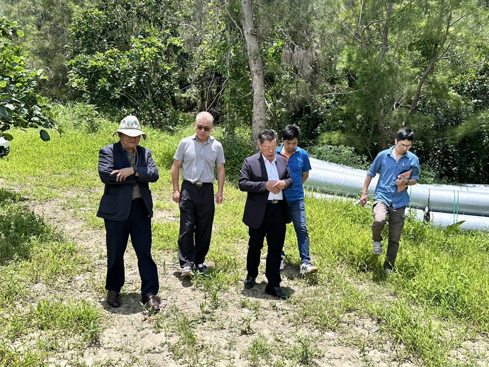 董事長視察鳳林所豐濱1000噸配水池用地