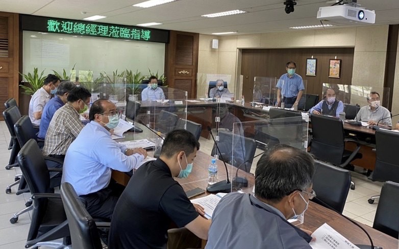 總經理聽取「嘉興淨水場應急統包工程」試運轉進度簡報