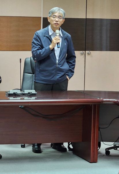總處水質處陳處長文祥勉勵黃廠長,勇於承擔、全力以赴。