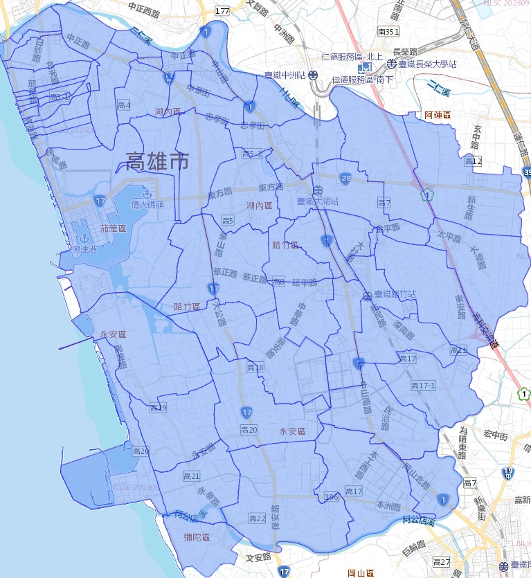 影響區域圖