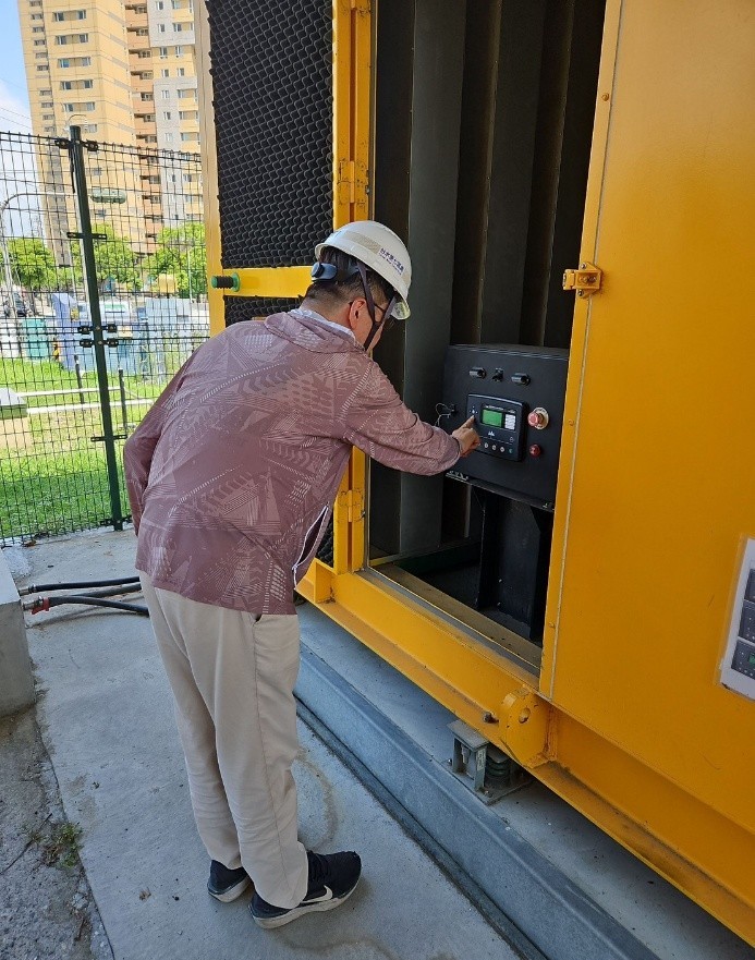 澄清湖給水廠發電機整備