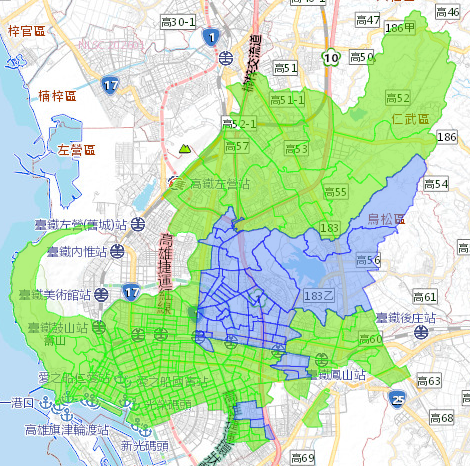 115年3月22日停水範圍圖