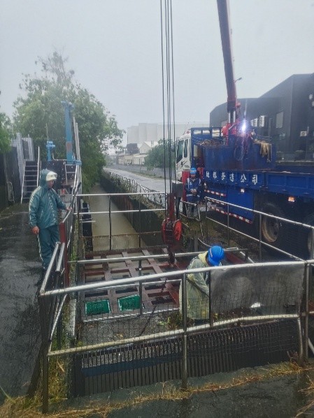 豐原給水廠(食水嵙溪)取水口清理