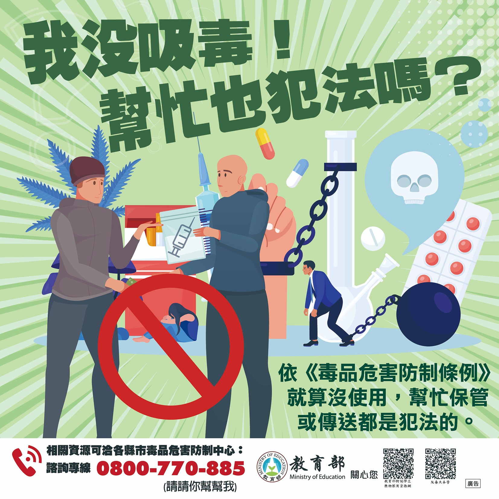 我沒吸毒！幫忙也犯法嗎？