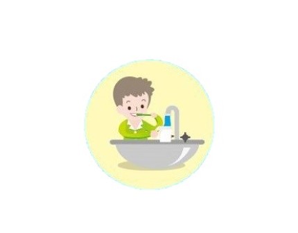 Brush your teeth with a cup