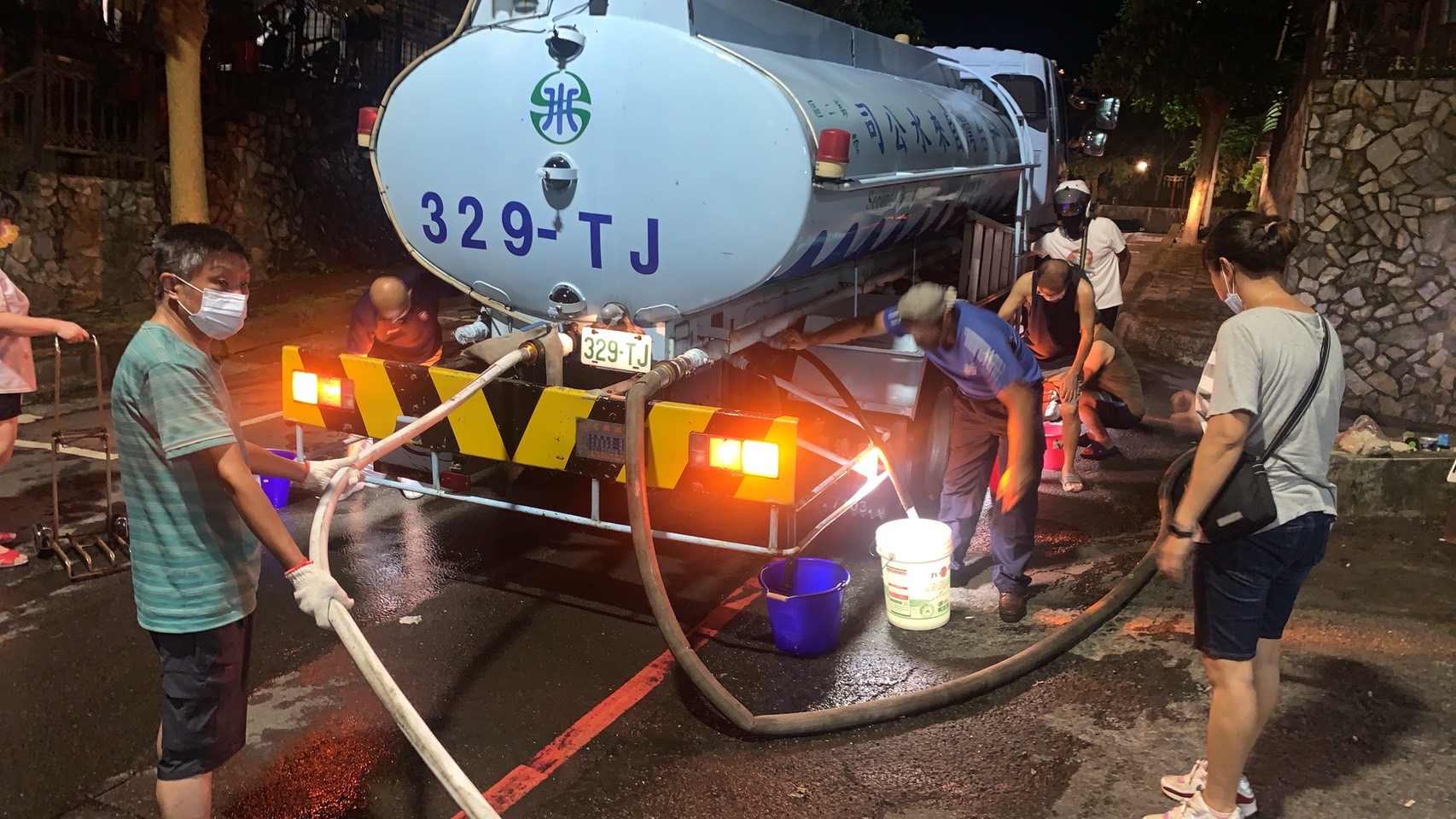 台水公司水車送水及加水進水池