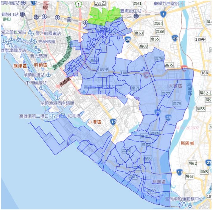 影響區域圖