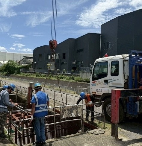 豐原廠取水口清理
